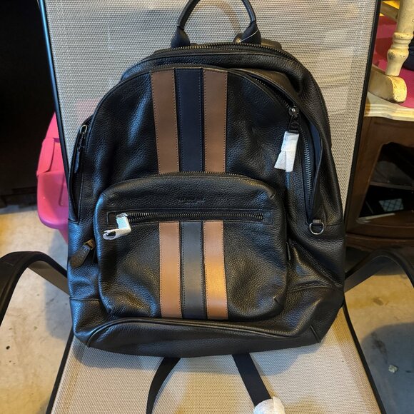 Black and Tan Coach Backpack - Picture 1 of 5